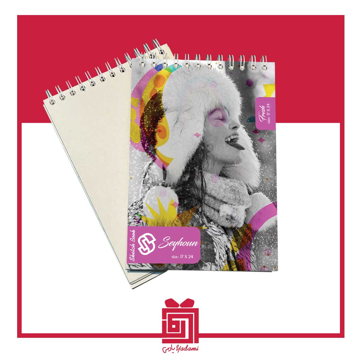 دفترچه طراحی دخترانه طرح دختر برفی d-007