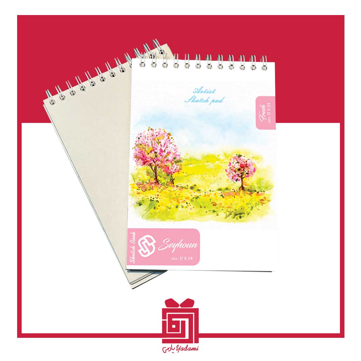 دفترچه طراحی فانتزی طرح طبیعت d-008