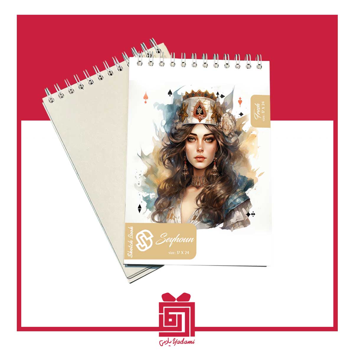 دفترچه طراحی دخترانه طرح دختر روسی d-011