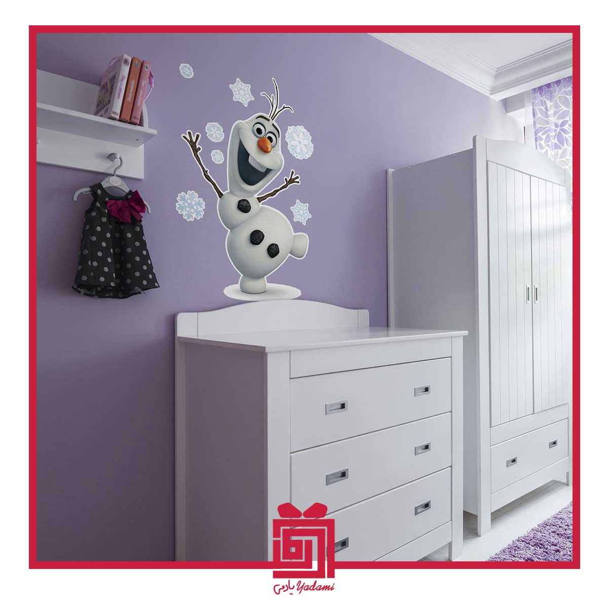 استیکر دیواری طرح اولاف B-2037