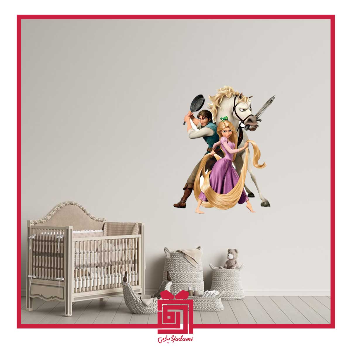 استیکر دیواری طرح راپانزل B-584
