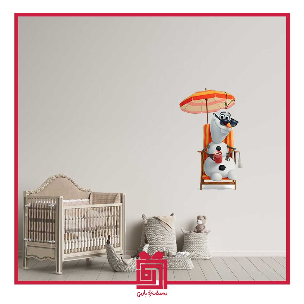 استیکر دیواری طرح اولاف B-593
