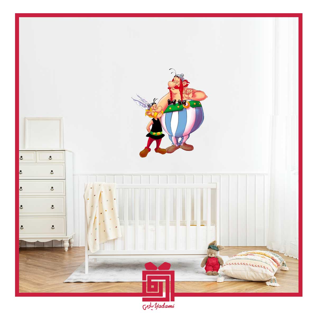 استیکر دیواری طرح آستریکس B-602