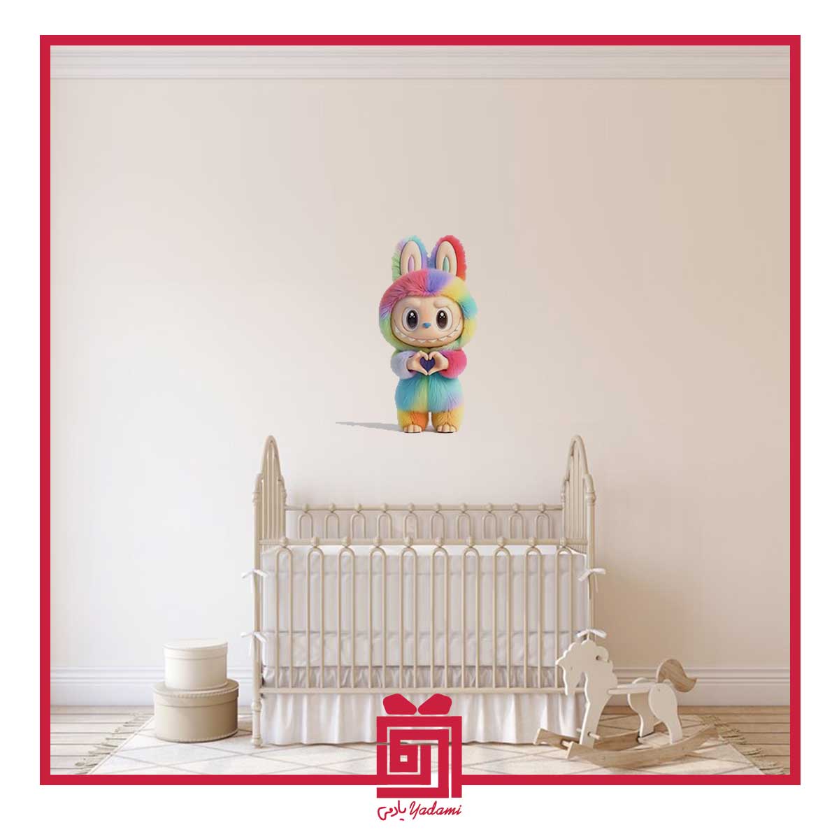 استیکر دیواری طرح لبولبو B-621